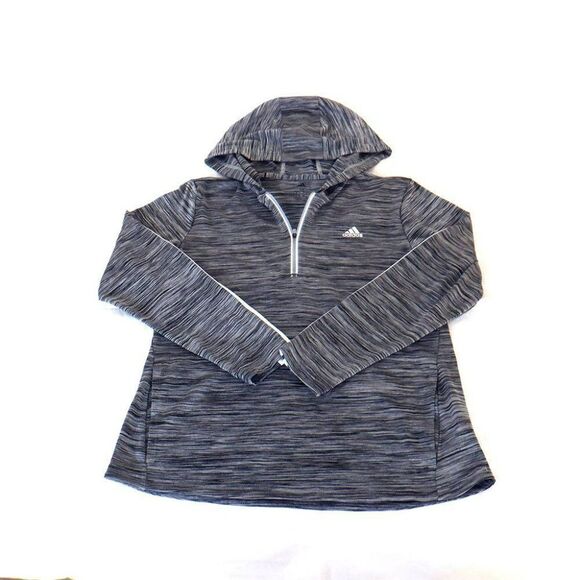 Adidas prism gray 3-D hoodie sweatshirt - Picture 2 of 3